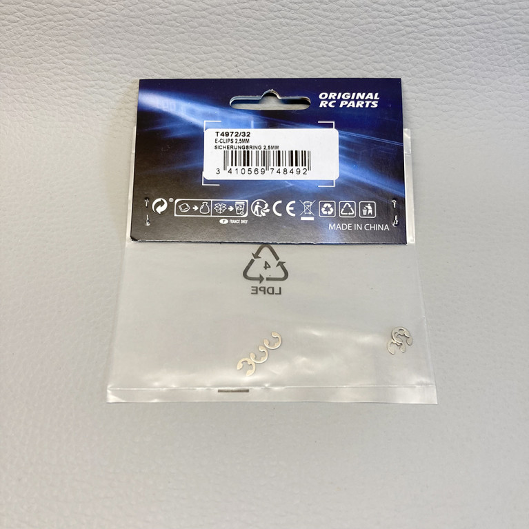 6 E-clips diamètre 2.5 mm - T2M T4972/32