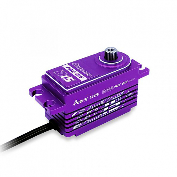 Servo D15 Purple Low Profil Reverse wire (18kg/0.085s) - POWER HD HDD15P