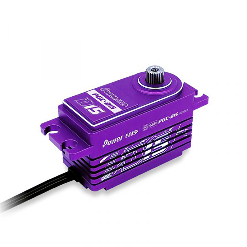 Servo D15 Purple Low Profil Reverse wire (18kg/0.085s) - POWER HD HDD15P