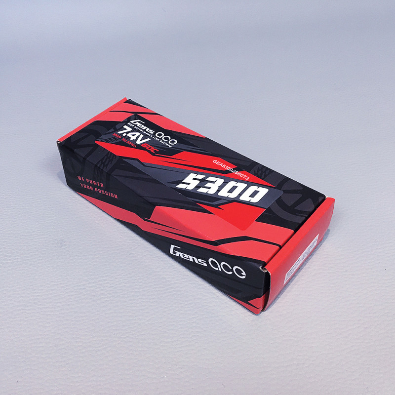 Accu LIPO 2S 7.4V-5300-60C - GENS ACE GE353002D60T03