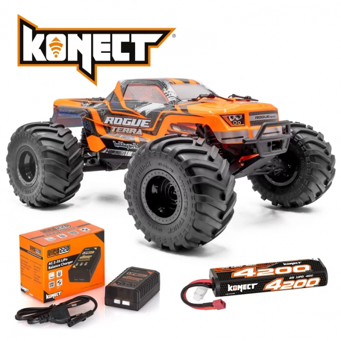 Rogue Terra Brushed RTR PACK Orange - HOBBYTECH 1ROGTORRTRPACK