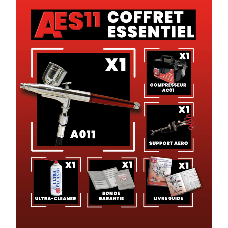 Coffret Aérographe Essentiel Ultra Polyvalent- PRINCE AUGUST AES11