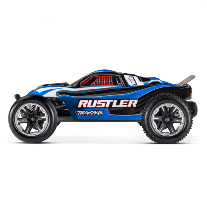 Rustler 2wd XL-5 LED TQ ID, Bleu - TRAXXAS 3705461BLU - 1/10