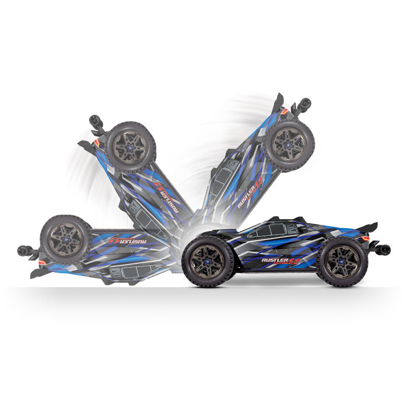 Rustler 4x4 Ultimate VXL ID TSM Vert - TRAXXAS 670974GRN - 1/10