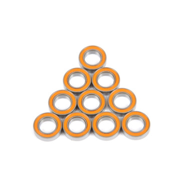 10 roulement à billes 8x12x3.5 mm double flasque caoutchouc - T2M TR08/12RS