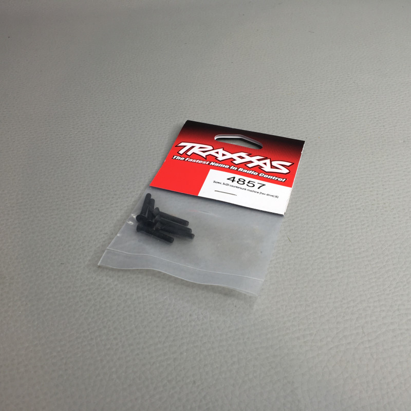 Vis BTR 3x20 mm Tête Fraisée (x6) - TRAXXAS 4857