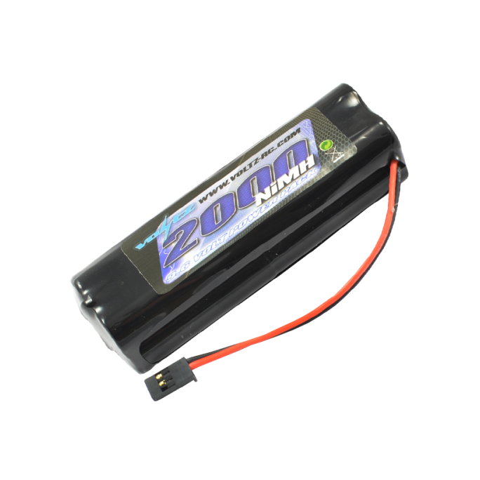 Batterie carrée TX 2000mAh 9,6 V connecteur Futaba - VOLTZ VZ0181