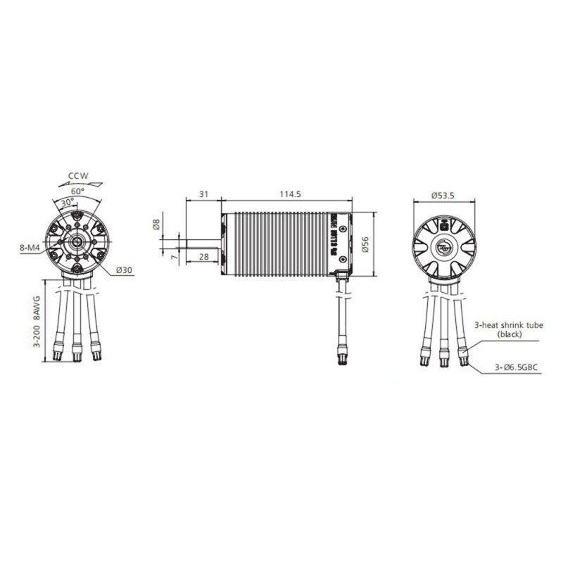 COMBO MAX5 + Ezrun, 56113SL,  800KV noir - Hobbywing 38010600