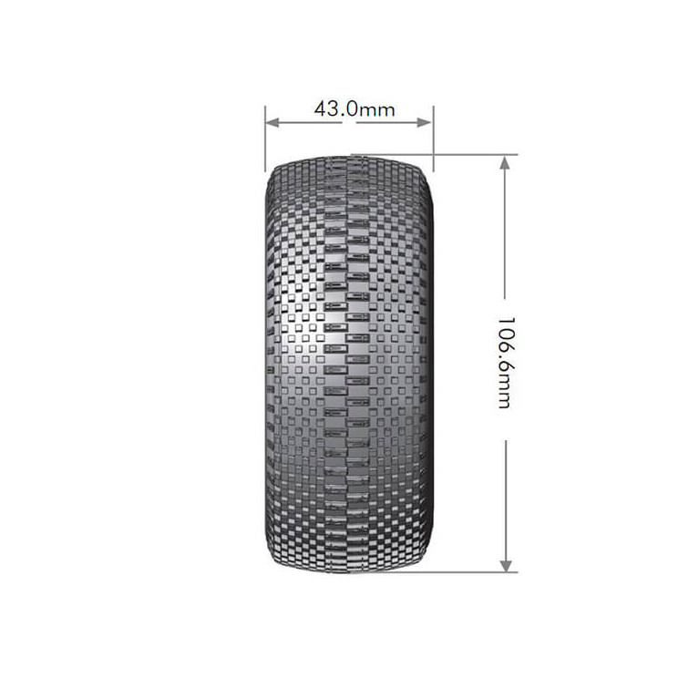 Roues SC-GROOVE soft, SLASH 4X4 F/R BLACK (x2) - LOUISE LT3146SBTR - 1/10