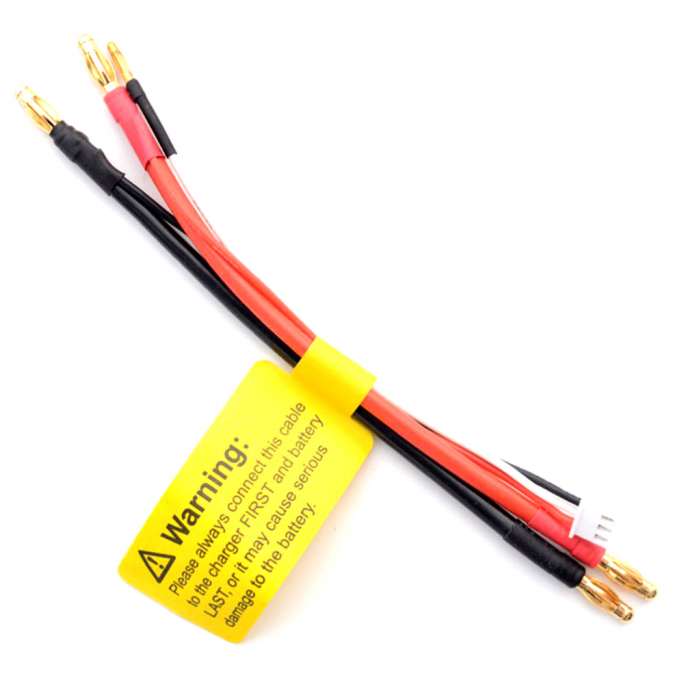 Câble de charge pour Lipo 2S, PK de 4 mm - BEEZ2B BEEC1103