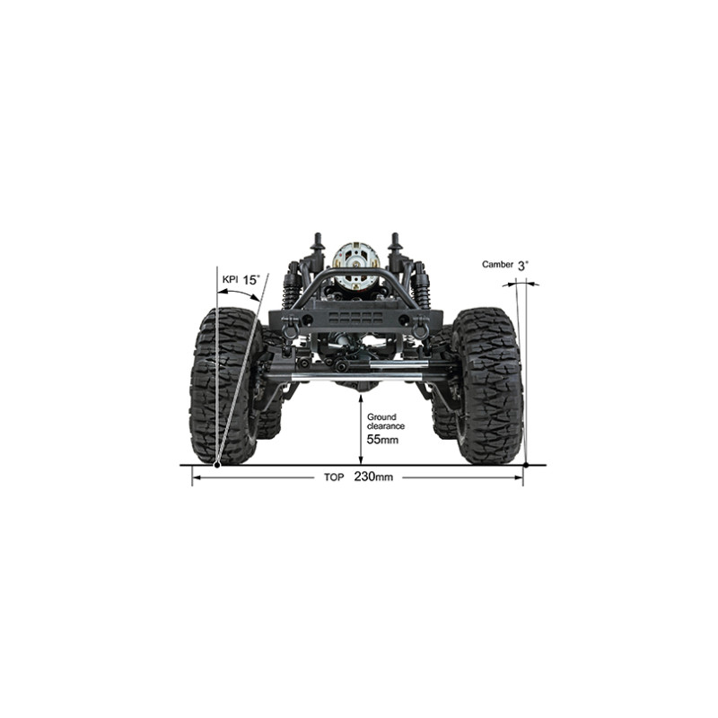 Crawler CFX-W JP1 RTR Bleu - MST MST531551B