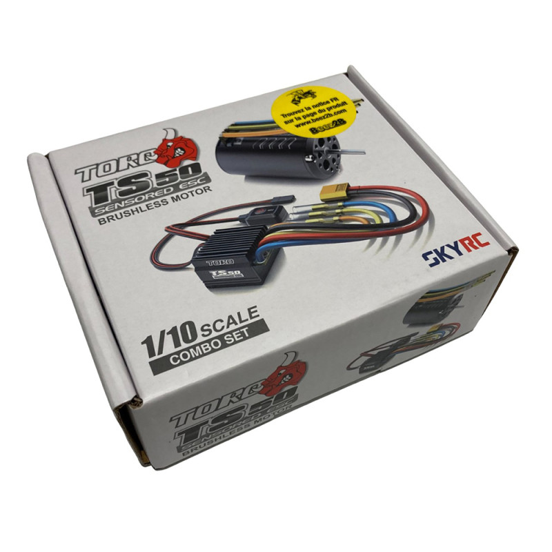 Combo set TS50 esc variateur + moteur brushless 17.5T avec interrupteur - SKYRC SK300060-03 - 1/10