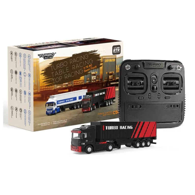 Micro Camion RTR Noir - TURBO RACING TBC50BK - 1/76