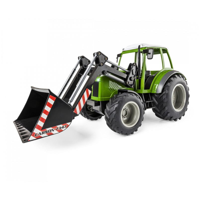 Tracteur avec chargeur frontal - CARSON 500907347 - 1/16