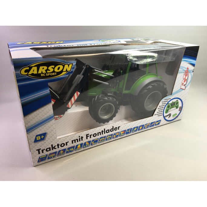 Tracteur avec chargeur frontal - CARSON 500907347 - 1/16