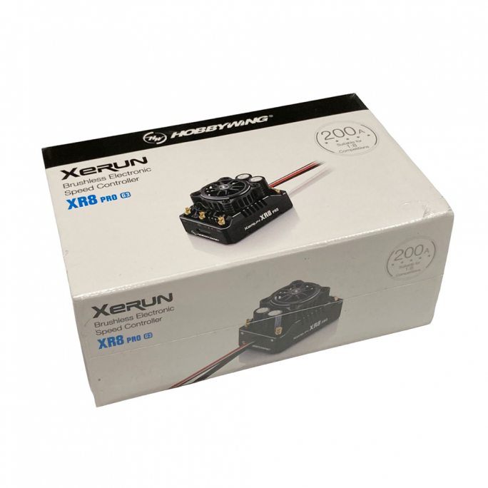Variateur Xerun XR8 Pro G3 Brushless 200A avec interrupteur - HOBBYWING 30113400 - 1/8