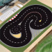 Tapis piste (60 x 90 CM) spécial drift - TURBO RACING TB 760148 - 1/76