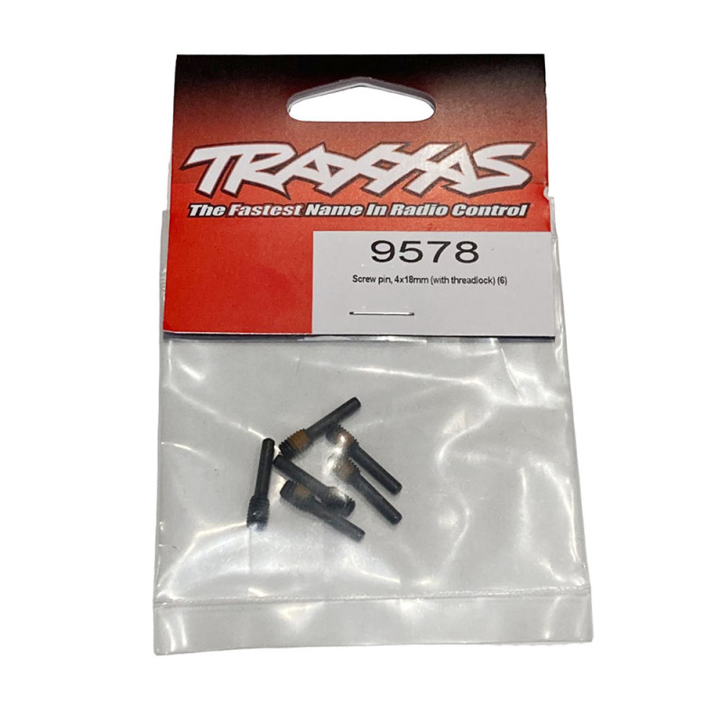 6 vis goupille pour noix de cardan 4 x 18 mm - TRAXXAS 9578