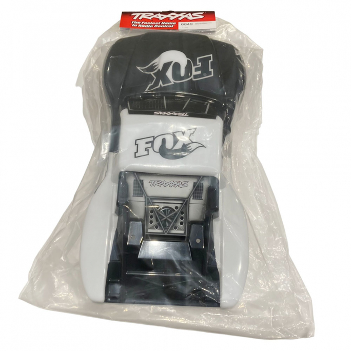 Carrosserie Slash 4x4 Fox Edition noir et blanc avec stickers - TRAXXAS 6849 - 1/10 XL