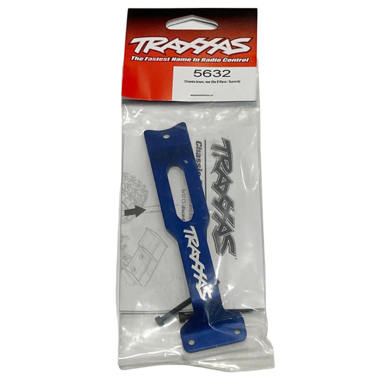 Renfort de châssis arrière en aluminium , bleu - TRAXXAS 5632