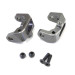 2 porte-fusées avant aluminium gunmétal, pour Optima - KYOSHO OTW116GMB
