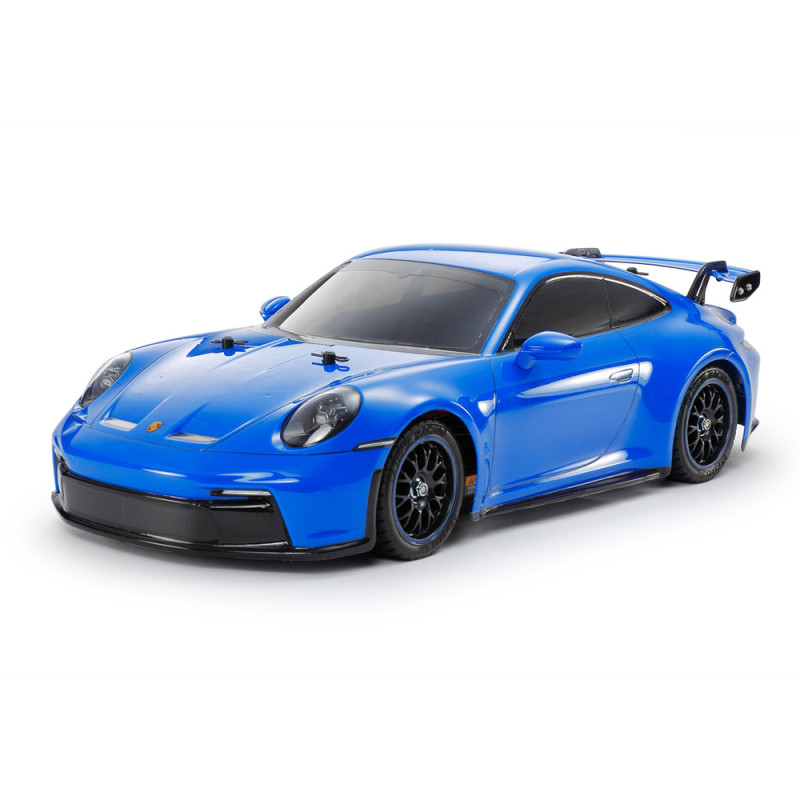 Porsche 911 GT3 (992) bleue, carrosserie peinte châssis TT-02 - TAMIYA 47496 - 1/10