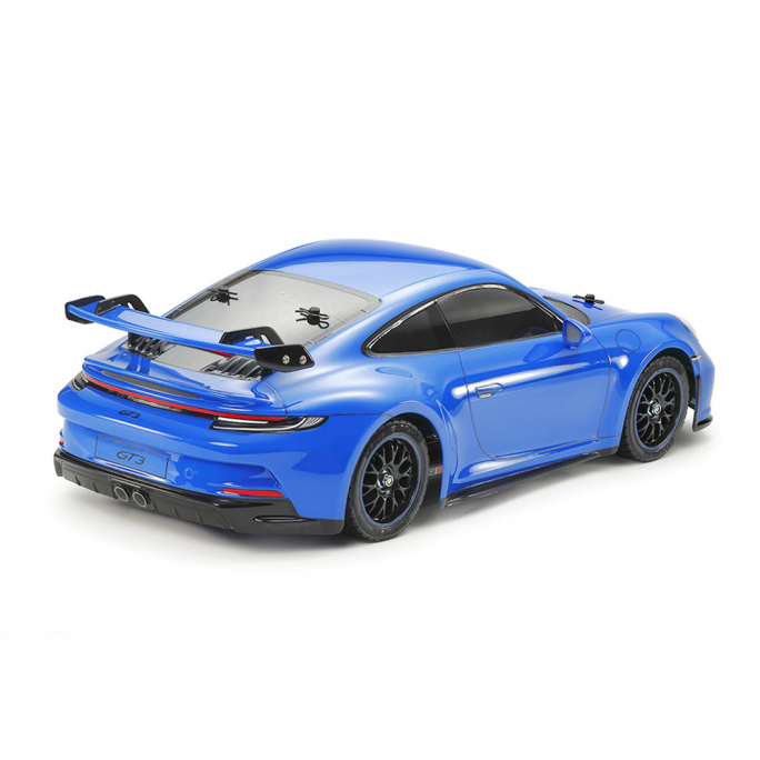 Porsche 911 GT3 (992) bleue, carrosserie peinte châssis TT-02 - TAMIYA 47496 - 1/10