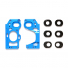 Support moteur aluminium bleu, pour châssis F-104 - TAMIYA 54166