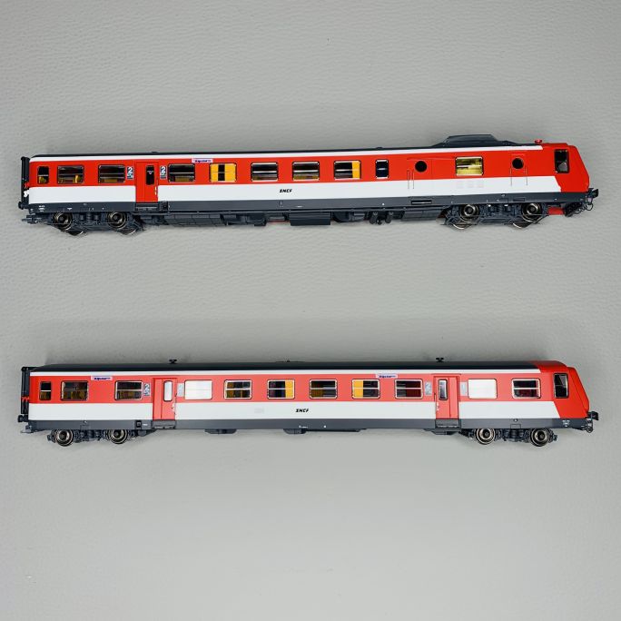 Autorail RGP 1 X-2730 ALPAZUR, Lyon-Vaise, SNCF, Époque IV-V - REE MB191 - H0 1/87