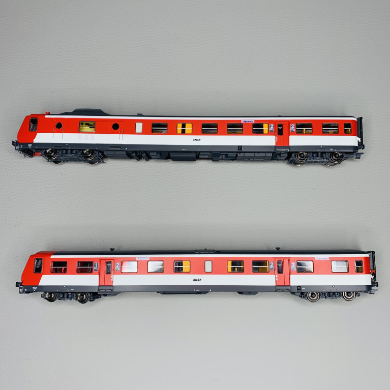 Autorail RGP 1 X-2730 ALPAZUR, Lyon-Vaise, SNCF, Époque IV-V - REE MB191 - H0 1/87