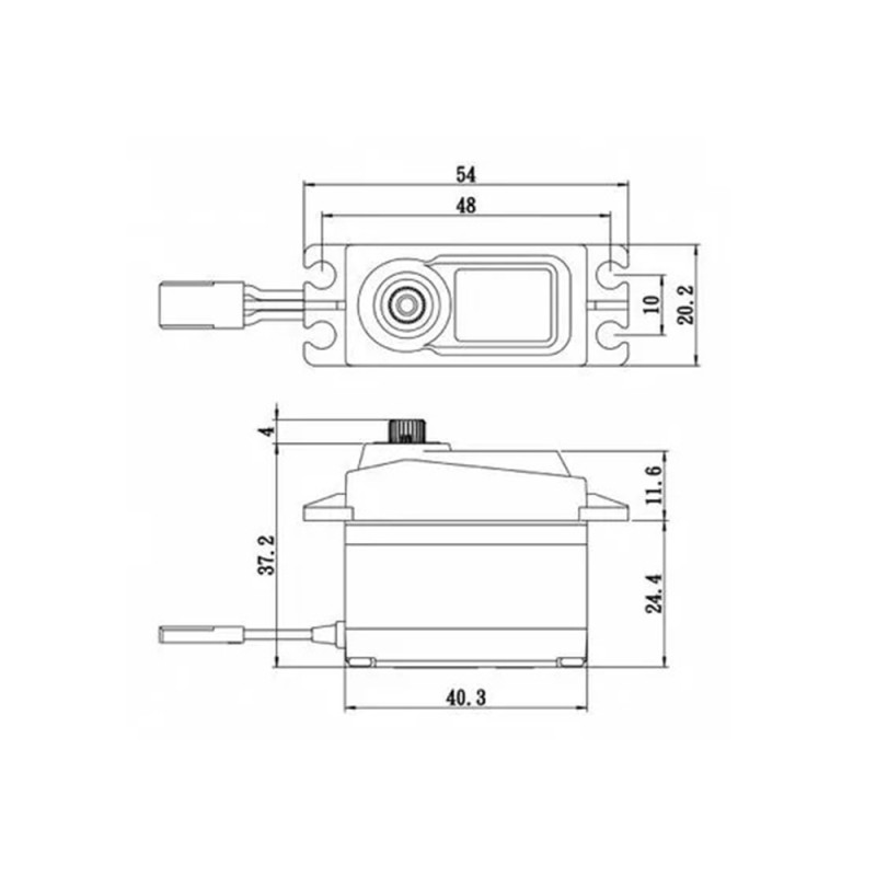 Servo standard digital, 12Kg, 0.08s, pignon métal -  SAVOX SA1258TGPLUS