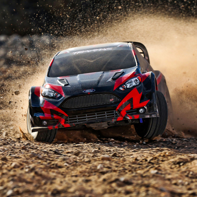 Ford Fiesta ST Rally rouge, Brushless BL-2s - TRAXXAS 74154-4RED - 1/10