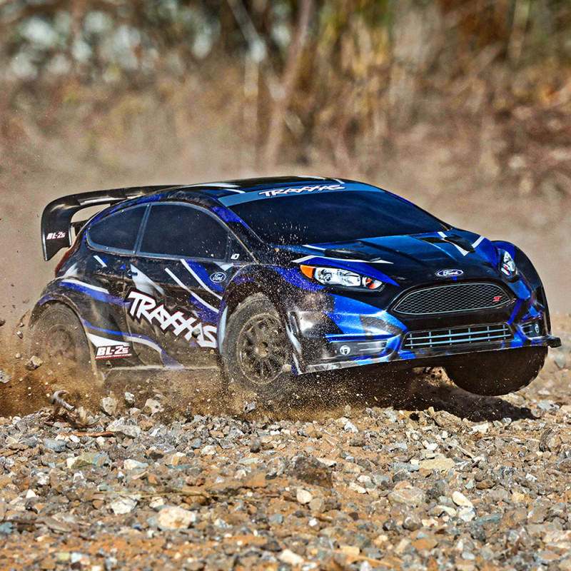 Ford Fiesta ST Rally bleue, Brushless BL-2s - TRAXXAS 74154-4BLUE - 1/10