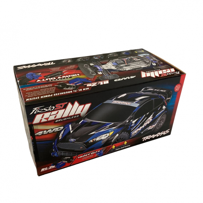 Ford Fiesta ST Rally bleue, Brushless BL-2s - TRAXXAS 74154-4BLUE - 1/10