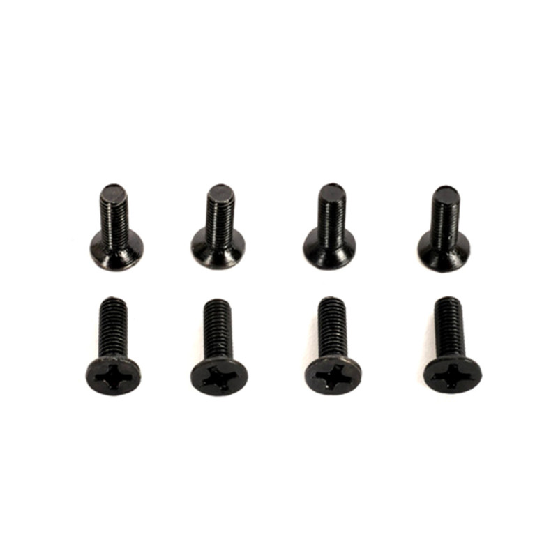 8 vis têtes fraisées cruciforme, 3 x 10 mm - T2M T4972/54