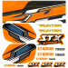 Stickers pour Funtek STX Sport orange - FUNTEK FTK-21060