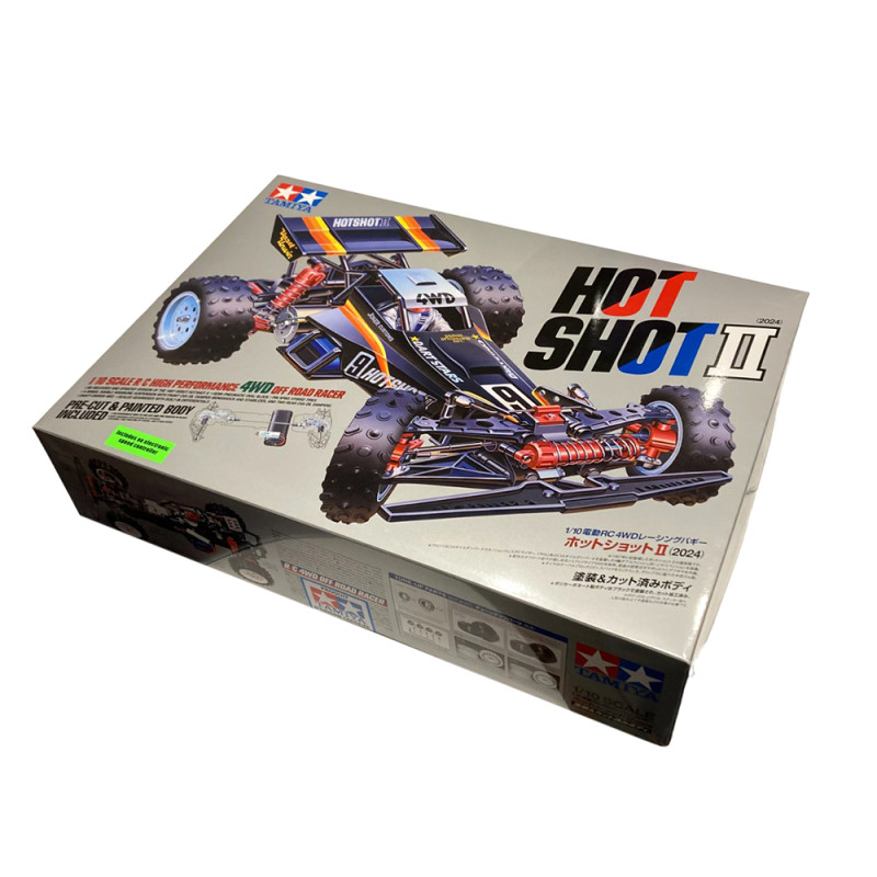 Buggy Hot Shot II, Kit, carrosserie peinte - TAMIYA 58737 - 1/10