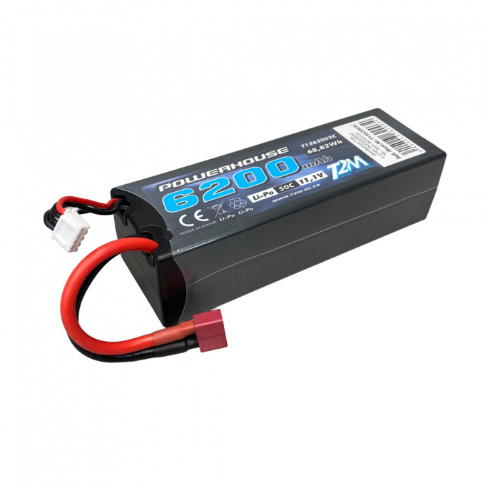 Batterie LiPo 3S, 6200 mAh, 50C, 11.1V - T2M T1362003C