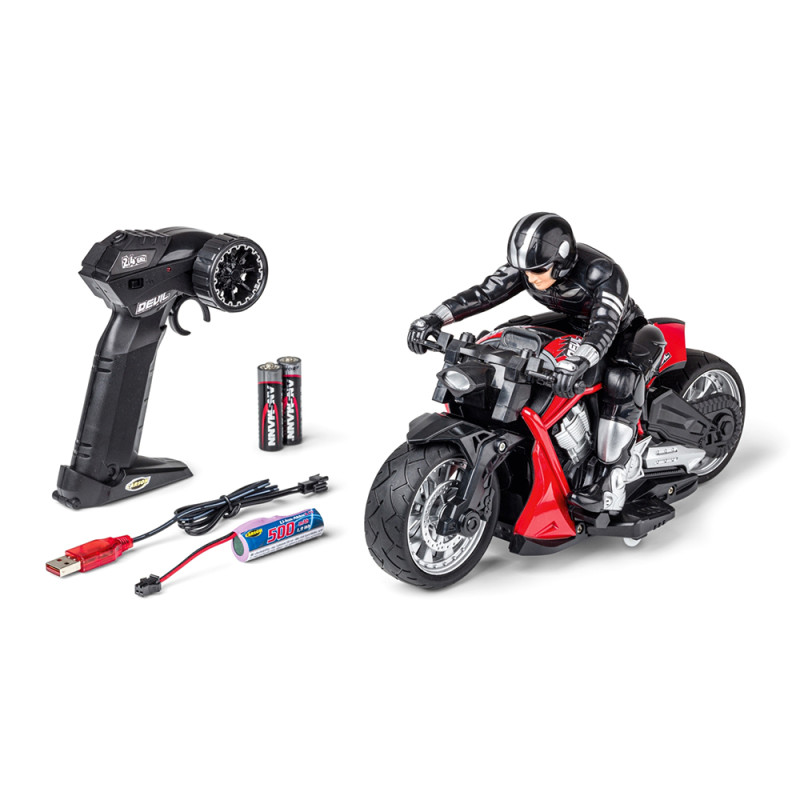 Moto Devil Bike rouge, 100% RTR - CARSON 500404281