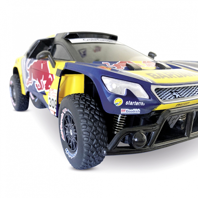 Peugeot 3008 Rallye Paris Dakar, S. Loeb N°306, 100% RTR - CARSON 500404311 - 1/16