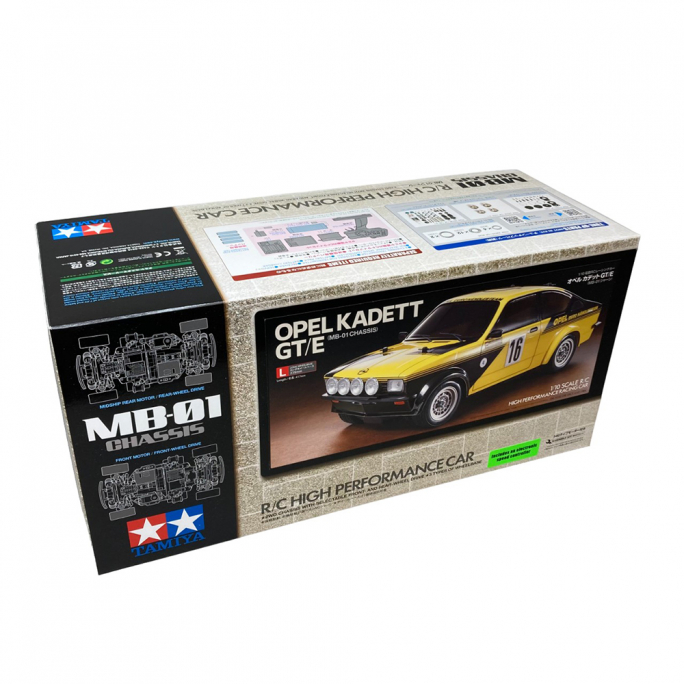 Opel Kadett GT/E, châssis MB01, Kit, carrosserie à peindre - TAMIYA 58729 - 1/10