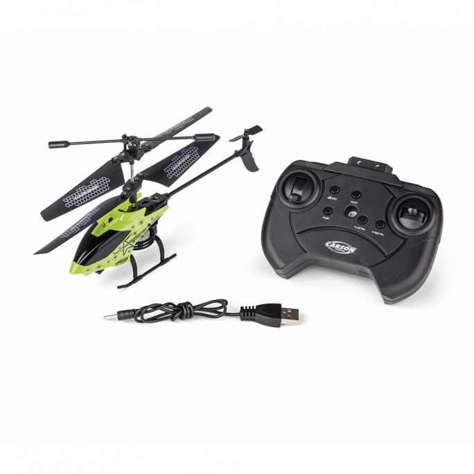 Carson Easy Tyrann 230 Hélicoptère Télécommandé Gyro 2.4GHz - Prêt à Voler (RTF) Pour Débutants - Vert - 4