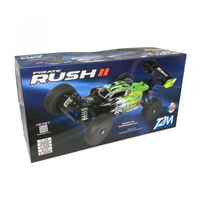 Buggy Pirate Rush II, 4WD, 2.4GHz, moteur 3.0cm3, RTR - T2M T4960 - 1/10