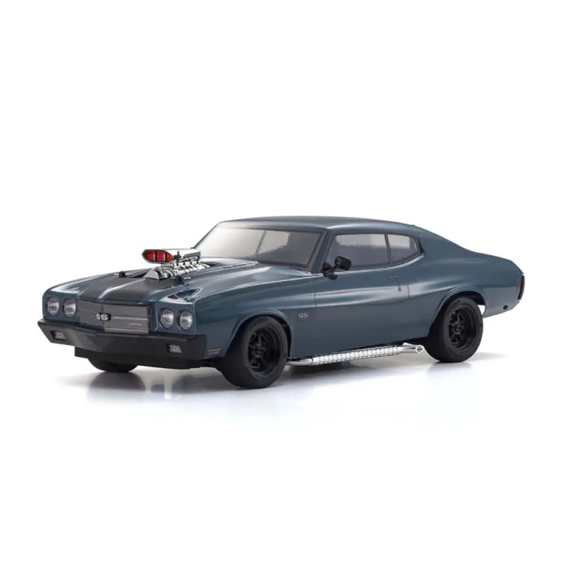 1970 Chevy Chevelle, Fazer Mk2, Supercharged, Brushless, RTR, Bleu - KYOSHO 34494T1 - 1/10