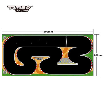 Tapis piste XXL (80 x 180 CM) - TURBO RACING TB760178 - 1/76