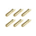 Prise male 4.0mm, solid type, plaqué or (x6 pcs) - CORALLY C-50152