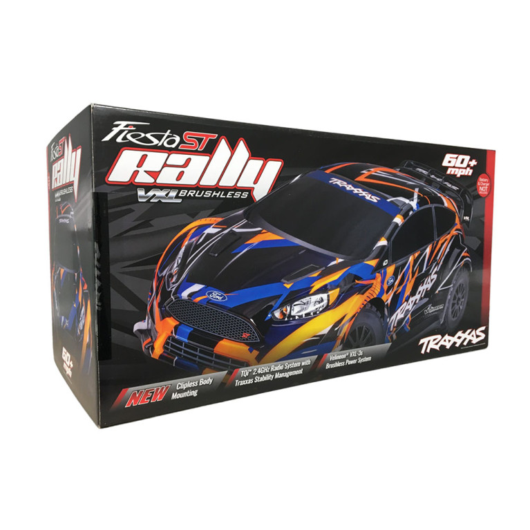 Ford Fiesta ST Rally orange, Brushless VXL 3s, RTR - TRAXXAS 74276-4-ORNG - 1/10