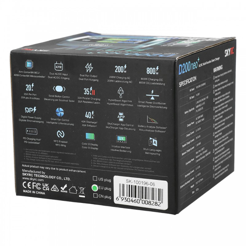 Chargeur D200 Neo + NFC ver. Duo AC/DC - SKYRC SKY100196-06