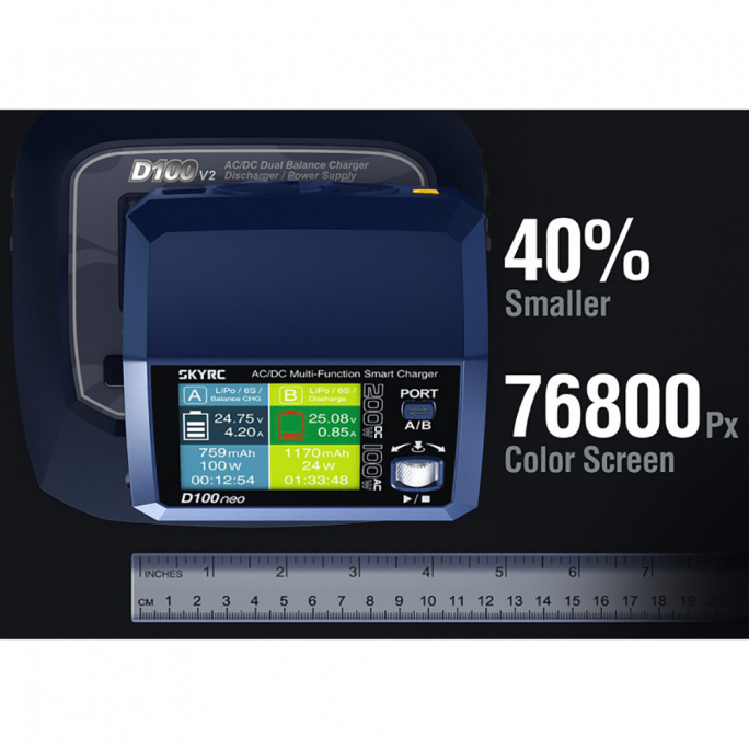 Chargeur D100 Neo Duo AC/DC - SKYRC SKY100199