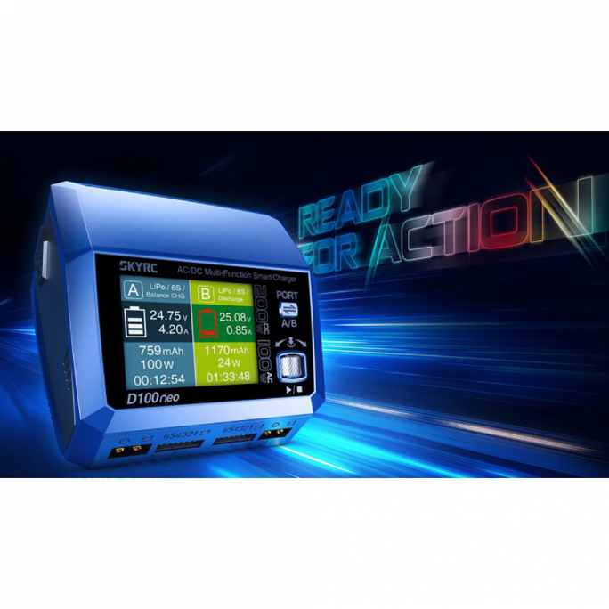 Chargeur D100 Neo Duo AC/DC - SKYRC SKY100199
